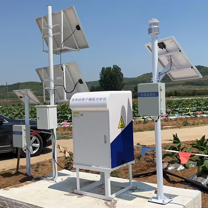 竞道农业四情监测系统在潍坊农业产业园安装